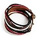 November's Chopin (TM) Unique Charm Colorful Multistrand Leather Adjustable Wrap Bracelet