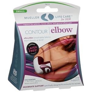 Mueller Lifecare for Her, Contour Elbow, Plum, Small, 1-Count Box by 