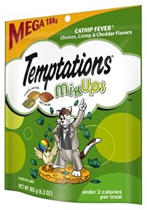 Whiskas Temptations Catnip Fever MixUps Mega Bag Treats, Pack of 10 Whiskas Temptations Catnip Fever MixUps Mega Bag Treats, Pack of 10