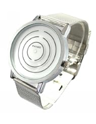 Youyoupifa White Dial Sliver Strap Quartz Wrist Watch