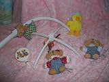 Springmaid Teddy Bears Baby Crib Musical Mobile Toy