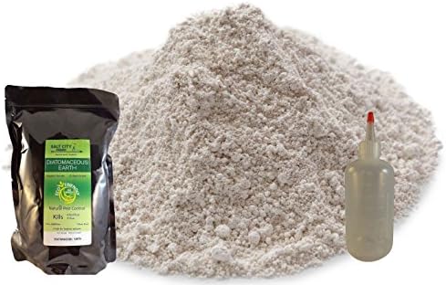 Diatomaceous Earth Food Grade 2lbs with APPLICATOR BOTTLE 2 piece Bundle,Diatomaceous Earth human grade, FOR Fleas, Bedbugs, Dogs,DE Food Safe,for Duster and Filter