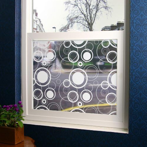 Retro Dots Sheer Window Film - 3 ft x 4 ft