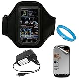 Durable Neoprene Exercise Sports Workout Armband with Adjustable Velcro Str ....
