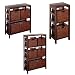 Kitchen & Housewares : Espresso Shelves with Rattan Basket Collection