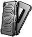 iPhone 7 Case, Kaptron Full Body Protective Rugged Dual Layer Holster Case with Kickstand and Belt Clip for Apple iPhone 7 (Black)
