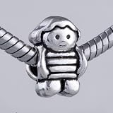 Pandora Style Bead Striped Shirt Boy European Beads Character Fits Pandora Bracelet