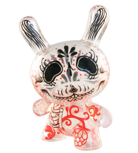 Kidrobot Dunny Series 2010 - Clear Muerto By Damarak the Destroyer