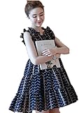 【TPGROWIN】 マタニティ ウェア ワンピース ドレス シフォン 花柄 エレガント ボヘミアン風 妊婦服 Aライン 森ガール フリル 全3色 (Free, ネイビー)