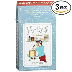 Holly's Au Natural Porridge, Gluten Free Cranberry, 16-Ounce Boxes (Pack of 3)