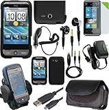 Magbay Custom Pack 10-in-1 Accessories Bundle for HTC Freestyle - Car Charg ....