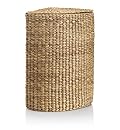 Water Hyacinth Corner Laundry Basket