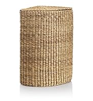 Water Hyacinth Corner Laundry Basket