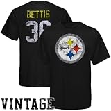 Pittsburgh Steelers T Shirt : Reebok Pittsburgh Steelers #36 Jerome Bettis Retired Legends Name & Number Vintage T Shirt