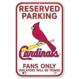 St. Louis Cardinals Baseball Style Reserved Parking Sign