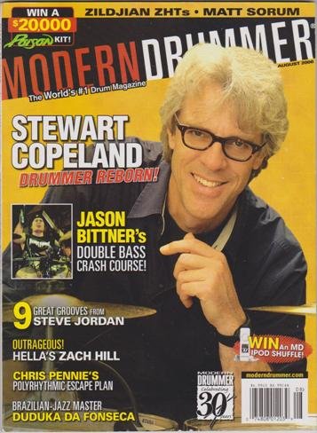 Modern Drummer Magazine (August 2006) (Stewart Copeland - Drummer Reborn!)
