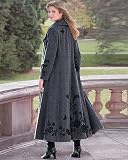 Together Embellished full-length coat|