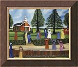 Bride's Bouquet Framed Canvas Art by Anna Belle Lee Washington,20 in. x 17.2 in. Framed