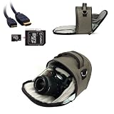 Vangoddy designed SILVER Compact DSLR & SLR HD Digital Camera Bag, Laurel Style For all Nikon SLR Entry Level or Professional Cameras with Unique Flip-out Compartment, Guaranteed Fit (D7000, D5100, D5000, D3100, D3000, D700, D90, D60, D40, D3S, Nikon 1 J1