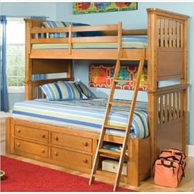LC Kids Sundance Twin / Twin Bunk Bedroom Series Sundance Twin over Twin Bunk Bedroom Set