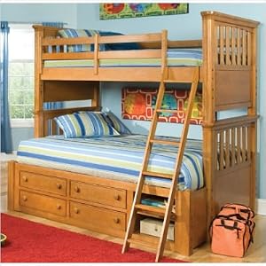 LC Kids Sundance Twin / Full Bunk Bedroom Series Sundance Twin over Full Bunk Bedroom Set