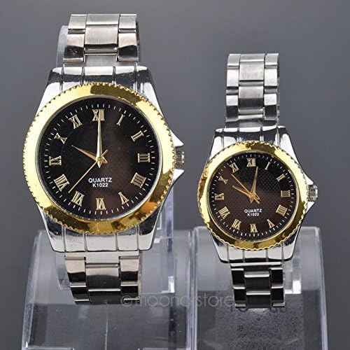Second Face Hot Sale Gold Plated Stainless Steel Fashion Man Quartz Wrist Watch Wristwatches for Lovers Couple Watch Xmpj558#y4