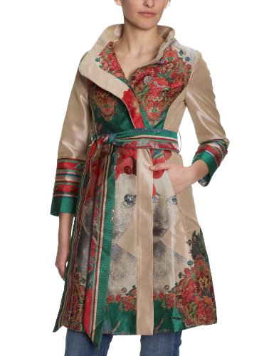 Desigual Damen Langmantel  11E2960, Gr. 42, Beige (TIZA1010) Preisvergleich