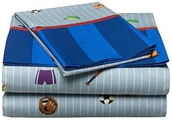 Olive Kids Game On 200-Thread-Count Twin Sheet Set