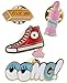 Fun Novelty Colorful Metal Epoxy Enamel Brooch Pin Set, Attitude