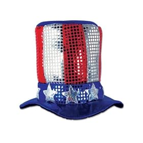 Glitz 'N Gleam Uncle Sam Top Hat Adult