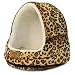 Large Print Leopard Fleece Cat Hood