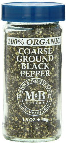 Morton & Basset Spices, Organic Coarse Ground Black Pepper, 1.8 Ounce (Pack of 3)