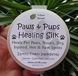 PAWS & PUPS HEALING SILK! Heal & Protect Pet Paws, Dry, Injured, Hot & Raw Spots. Gentle 100% NATURAL Balm 2 oz Cream Lotion SALVE! Vegan, Vitamin rich. Earth's finest ingredients. Organic Shea Butter, Coconut & Olive Oil, Soy Wax, Botanicals. Softens crusted skin. HEALS! Mushing, Walks, Rescues, Best Friends!