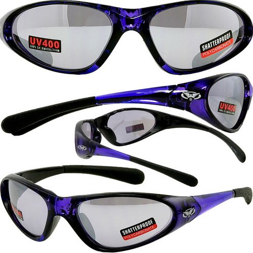 TNT PURPLE-PURPLE FLASH MIRROR SUNGLASSES - WOMENS SPORTS EYEWEAR
