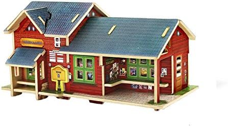 Creative Assemble Puzzle Toys Child Early Education Wooden 3D Puzzle House Norway Store