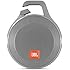 JBL Clip+ Splashproof Portable Bluetooth Speaker, Gray