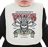 Skandinavian viking ネクタイを有する有機ビブ Medium