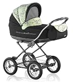 Kinderwagen Roan “Marita” in Design GRAFIT-LIME-DEKOR (Fb. 550) – inklusive passendem Sportsitz und Sonnenschirm – weitere 41 Farbdesigns bei uns erhältlich