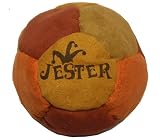 Jester Maroon, Oranges & Brown 12-Panel Hacky Sack / Footbag - Comes with Tips & Game Instructions -