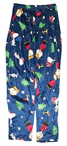 Christmas Peanuts Snoopy Charlie Brown Fleece Sleep Lounge Pants