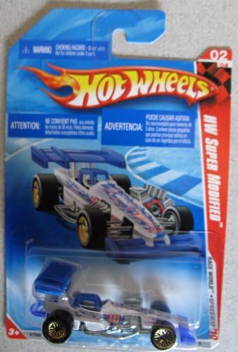 Hot Wheels 2010 HW Super Modified Car Race World Speedway 2/4 #168 WHITE