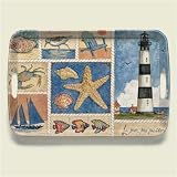 Serving Tray ~ Coastal Collage ~ 18 inches x 12 inches ~ melamine plastic ~ code 049