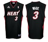 Dwyane Wade Youth Jersey: adidas Black Replica #3 Miami Heat Jersey
