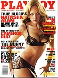 Playboy Magazine (Contents Image) July 2010 Natasha Alam, Cameron Diaz, Classic Hotels, Tea Party, Stephen Moyer (Volume 57 Number 6)