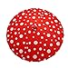 Quasimoon PaperLanternStore.com 32 Inch Red Polka Dot Paper Parasol Umbrella