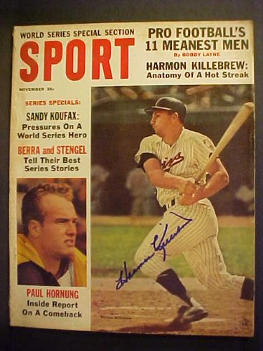 Harmon Killebrew Minnesota Twins Autographed November 1964 Sport Magazine