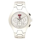 Texas Tech Red Raiders NCAA Men's Hall of Fame Watch with Stainless Steel Bracelet