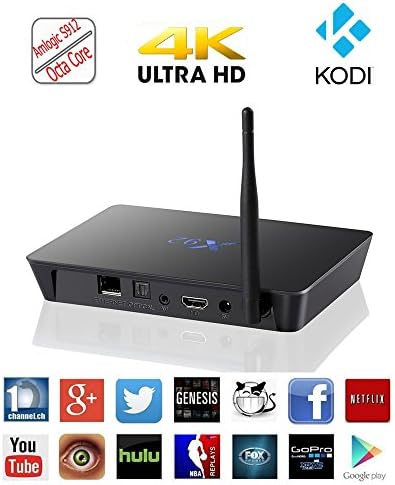 Kimdecent X92 TV Box S912 8 Core Android 6.0 3GB RAM 16GB Storage Kodi Box Dual Band WiFi and 1000M Gigabit Ethernet , 4K UHD with HDR, Bluetooth 4.0, Unlocked and full loaded kodi