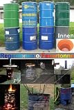 200 Ltr Blechfass Metalltonne Tonne Regentonne Drum Faß