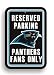 NFL Carolina Panthers Plastic Parking Sign